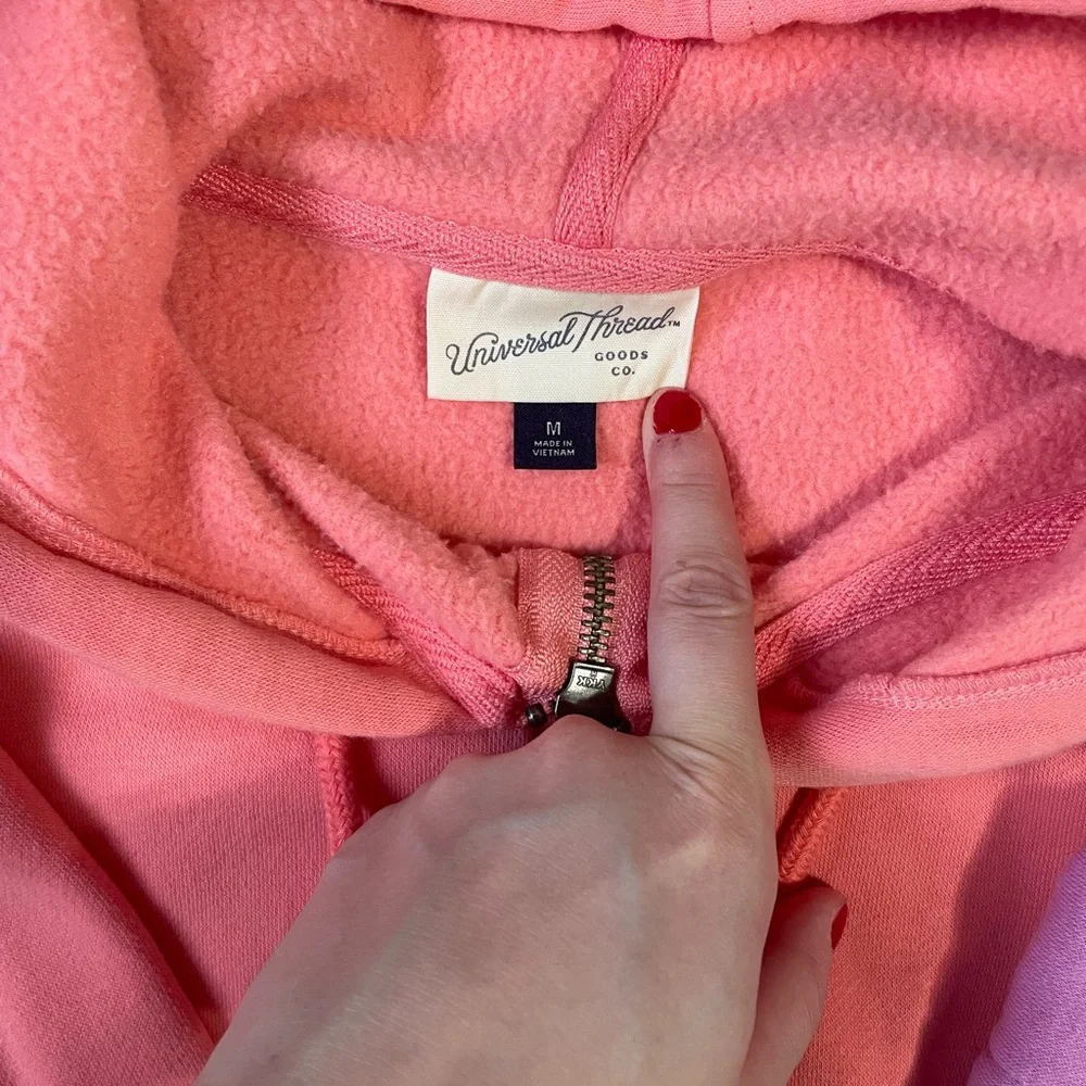 Universal Thread Pink Zip-Up Hoodie - Picture 2 of 5